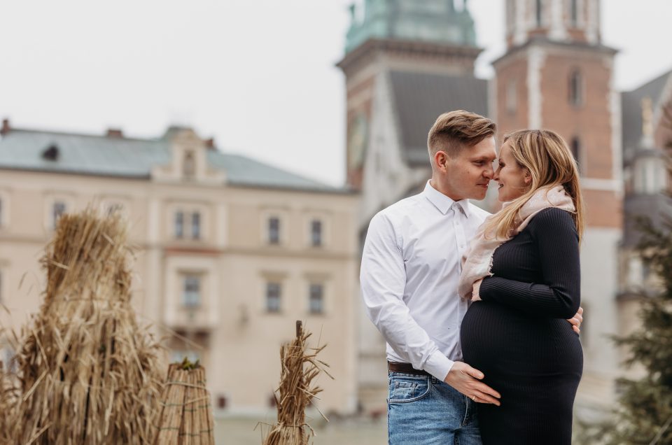 Sesja ciążowa na Wawelu